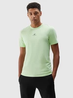 Pánské hladké tričko regular - světle zelené