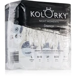 Kolorky Night Moments jednorázové EKO pleny pro kompletní ochranu v průběhu noci velikost L 8-13 kg 27 ks