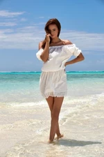 Madora SH 0041 Plážové šaty 42 bílá