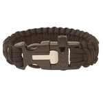 Yate HIGHLANDER Paracord Náramek černá Křesadlo, píšťalka