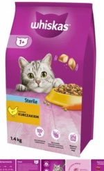 Whiskas Suché 1,4kg - Sterile Kuracie