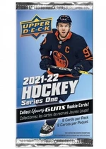 Upper Deck 2021-22 NHL Upper Deck Series One Gravity Feed balíček - hokejové karty