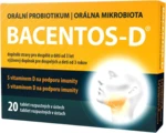 BACENTOS-D orální probiotikum 20 tablet