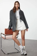 Trendyol Limited Edition antracit oversize kabát