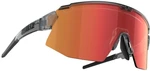 Bliz Breeze 52302-84 Transparent Dark Grey/Brown w Red Multi plus Spare Lens Orange Okulary rowerowe