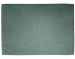 Koupelnová předložka Ocean, BIO bavlna, tmavě zelená, vlnkovaný vzor, 50x70 cm