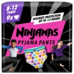 Ninjamas Absorpčné spodné prádlo dievča 8-12 rokov (27-43kg), Srdcia 9 ks