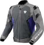 Rev'it! Jacket Control Air H2O Grey/Blue 2XL Geacă textilă