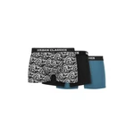 Organické boxerky 3-balení detail aop/black/jaspis