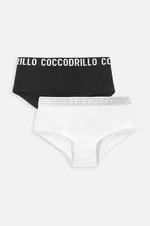 Detské nohavičky Coccodrillo 2-pak čierna farba