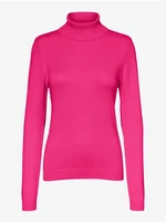 Women's pink turtleneck VERO MODA Glory - Women