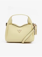 Light yellow women's crossbody bag Guess Iwona - Women