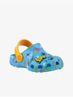 Coqui Little Frog Blue Boys Patterned Slippers - Boys