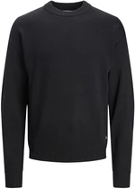 Jack&Jones Pánský svetr JJEJACK Regular Fit 12236774 Black L
