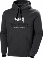 Helly Hansen Men's Arctic Ocean Organic Cotton Bluza z kapturem Ebony Melange S