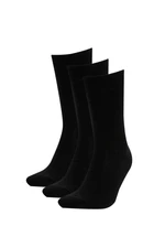 DEFACTO Men's Cotton 3-pack Long Socks
