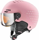 UVEX Rocket Junior Visor Pink Confetti 51-55 cm Lyžařská helma