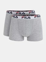 Set of two grey annealed BOXERS FILA boxers