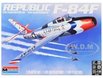 Level 4 Model Kit Republic F-84F Thunderstreak Aircraft "US Air Force Thunderbirds" "Monogram" Series 1/48 Scale Model by Revell