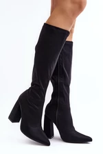 Women's high-heeled boots black Fatuma