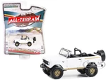1970 International Harvester Scout Off-Road Version White with Gold Stripes and Wheels "All Terrain" Series 15 1/64 Diecast Model Car by Greenlight