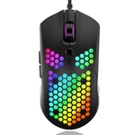 ZIYOULANG M5 Wired Game Mouse Breathing RGB Colorful Hollow Honeycomb Shape 12000DPI Gaming Mouse USB Wired Gamer Mice f