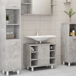 Bathroom Cabinet Concrete Gray 23.6"x12.6"x21.1" Chipboard