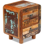 Night Cabinet Solid Reclaimed Wood 16.9"x13"x20"