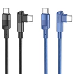 HOCO U108 100W 5A USB-C to USB-C Cable PD3.0 QC3.0 Fast Charging Data Transfer Cord Line For Samsung Galxy S22 Z Flip 4