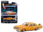 1990 Chevrolet Caprice Classic Custom Kandy Orange Metallic with Orange Interior "California Lowriders" Series 2 1/64 Diecast Model Car by Greenlight