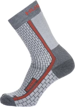 Husky Treking M (36-40), šedá/červená Ponožky