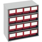Treston 1630-5 skladová skriňa   (š x v x h) 400 x 395 x 300 mm svetlo sivá, červená 1 ks