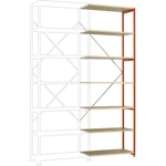 Manuflex RP1714.2001 prístavný modul regálu oddelenia  (š x v x h) 1000 x 3000 x 700 mm    drevená podlaha