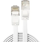 LINDY 47541 RJ45 sieťové káble, prepojovacie káble CAT 6A U/FTP 1.00 m biela s ochranou 1 ks