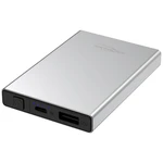 Ansmann 5000 mAh PB112 silber powerbanka 5000 mAh #####Smart IC Li-Pol microUSB strieborná #####Statusanzeige