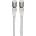 Intellinet 736749 RJ45 sieťové káble, prepojovacie káble CAT 6A S/FTP 10.00 m sivá fóliové tienenie, tienenie pletivom,