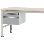 Manuflex ZB4564.9006  Spodná konštrukcia domu, stacionárne, využiteľná výška 300 mm s 2 zásuvkami. Pre hĺbku stola 1200