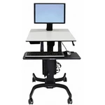 Ergotron WorkFit-C 1-násobný pojazdný držiak na monuitoru 25,4 cm (10") - 61,0 cm (24") výškovo nastaviteľný, odkladacie