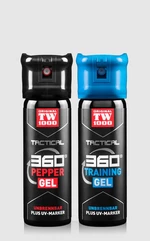 Sada sprejov Tactical Pepper Gel + Trenink Gel TW1000® / 45 ml (Farba: Čierna)
