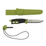 Nôž Companion Spark (S) Morakniv® – Strieborná čepeľ - Satin, Zelená (Farba: Zelená, Varianta: Strieborná čepeľ - Satin)