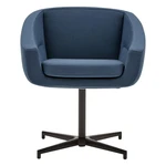 Modré otočné kreslo Softline Aiko Swivel