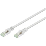Digitus DK-1844-005-10 RJ45 sieťové káble, prepojovacie káble CAT 8.1 S/FTP 0.50 m sivá bez halogénov, samozhášavý, flex