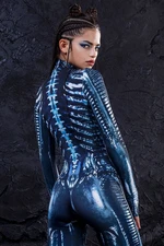 Alien Costume Women - Rave Outfit - Sexy Festival Bodysuit - Rave Clothing Women - Rave Catsuit