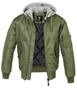 Zimní bunda MA1 Sweat Hooded Brandit® – Olive Green (Barva: Olive Green, Velikost: L)