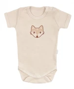 Mamatti Kojenecké body kr. rukáv, Baby Fox - béžová, vel. 86 (12-18m)