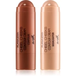 Barry M Chisel Cheeks krémový bronzer a rozjasňovač v tyčinke duo balení 2x5 g Barry M Chisel Cheeks krémový bronzer a rozjasňovač v tyčinke duo balení 2x5 g