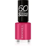 Rimmel 60 Seconds Super Shine lak na nechty odtieň 323 Funtime Fuchsia 8 ml