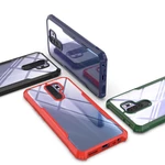 Bakeey Armor Four-Corner Bumper Transparent Acrylic Shockproof Non-Yellow Protective Case for Xiaomi Redmi 9 Non-origina