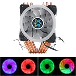 CPU Cooler LED RGB 6 Heatpipes 4 Pin Dual Fan For Intel 1156/1155/1151/775 AMD