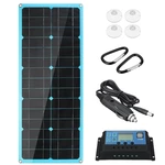 18V 30W Solar Panel Dual DC＆USB Monocrystaline Flexible Solar Charger w/ 10A Solar Controller